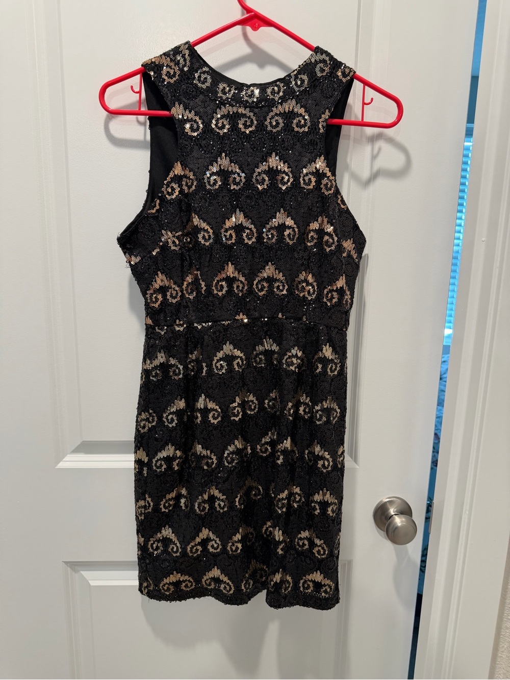Black and Gold Cocktail Dress